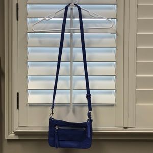 Linea Pelle blue crossbody